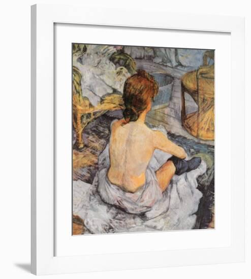 Toilette-Henri de Toulouse-Lautrec-Framed Art Print