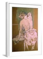 Toilette-Henri de Toulouse-Lautrec-Framed Giclee Print