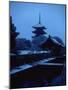 Toji Pagoda in Snow-null-Mounted Photographic Print