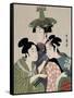 Tôjin, shishi, sumô, 1793-Kitagawa Utamaro-Framed Stretched Canvas