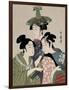 Tôjin, shishi, sumô, 1793-Kitagawa Utamaro-Framed Giclee Print