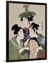 Tôjin, shishi, sumô, 1793-Kitagawa Utamaro-Framed Giclee Print