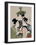 Tôjin, shishi, sumô, 1793-Kitagawa Utamaro-Framed Giclee Print