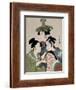 Tôjin, shishi, sumô, 1793-Kitagawa Utamaro-Framed Giclee Print