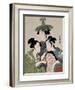 Tôjin, shishi, sumô, 1793-Kitagawa Utamaro-Framed Giclee Print