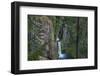 Toketee Falls runs over basalt columns in the Umpqua National Forest, Oregon, USA-Chuck Haney-Framed Photographic Print