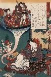 Floating Bridge of Dreams-Tokoyuni Utagawa-Art Print