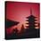 Tokyo, AsakUSA, Asakusa Kannon Temple and Pagoda-Dave Bartruff-Stretched Canvas