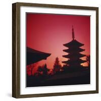 Tokyo, AsakUSA, Asakusa Kannon Temple and Pagoda-Dave Bartruff-Framed Photographic Print