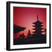 Tokyo, AsakUSA, Asakusa Kannon Temple and Pagoda-Dave Bartruff-Framed Photographic Print