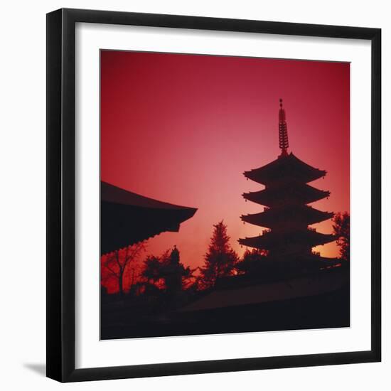 Tokyo, AsakUSA, Asakusa Kannon Temple and Pagoda-Dave Bartruff-Framed Photographic Print