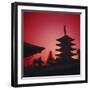 Tokyo, AsakUSA, Asakusa Kannon Temple and Pagoda-Dave Bartruff-Framed Photographic Print