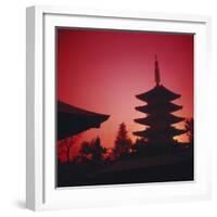 Tokyo, AsakUSA, Asakusa Kannon Temple and Pagoda-Dave Bartruff-Framed Photographic Print