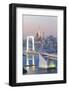 Tokyo Bay at Rainbow Bridge and Tokyo Tower-Torsakarin-Framed Photographic Print