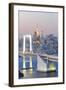 Tokyo Bay at Rainbow Bridge and Tokyo Tower-Torsakarin-Framed Photographic Print