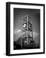 Tokyo City Clock-NaxArt-Framed Art Print