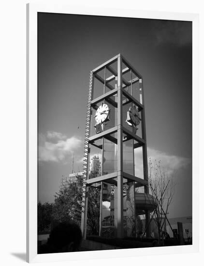 Tokyo City Clock-NaxArt-Framed Art Print