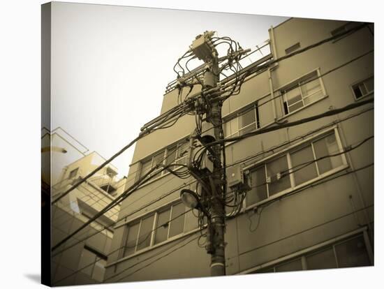 Tokyo City Electric Pole-NaxArt-Stretched Canvas