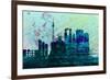 Tokyo City Skyline-NaxArt-Framed Premium Giclee Print