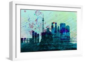 Tokyo City Skyline-NaxArt-Framed Art Print