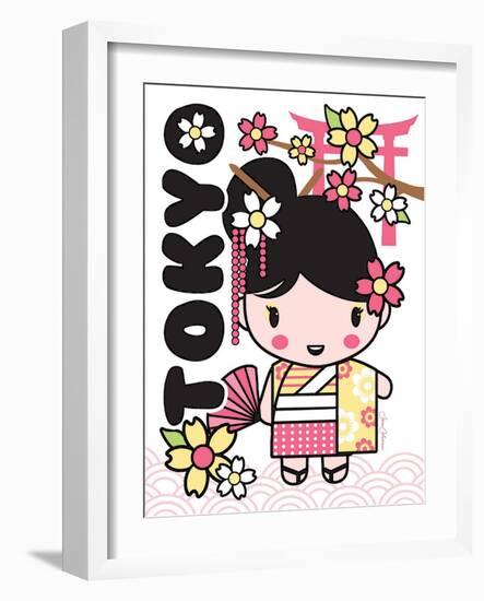 Tokyo Cutie-Joan Coleman-Framed Art Print