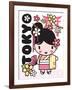 Tokyo Cutie-Joan Coleman-Framed Art Print