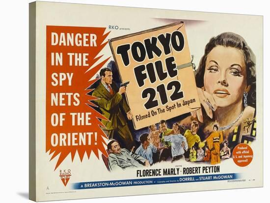 Tokyo File 212, UK Movie Poster, 1951-null-Stretched Canvas