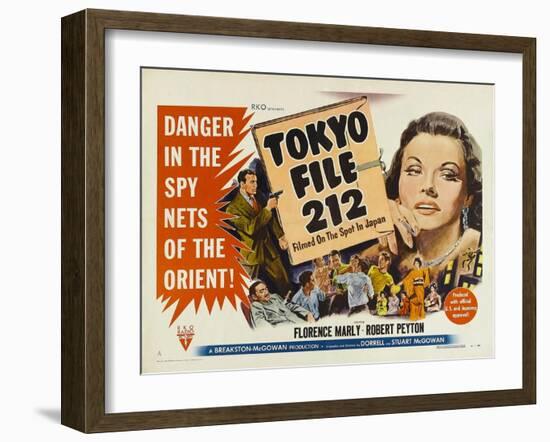 Tokyo File 212, UK Movie Poster, 1951-null-Framed Art Print