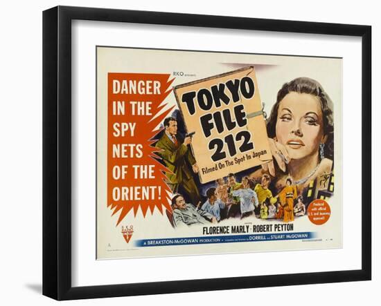 Tokyo File 212, UK Movie Poster, 1951-null-Framed Art Print