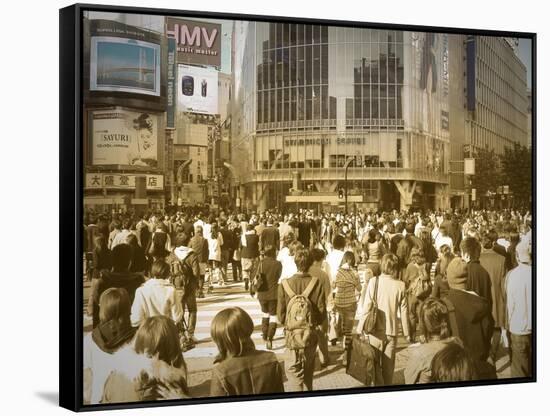 Tokyo Intersection-NaxArt-Framed Stretched Canvas