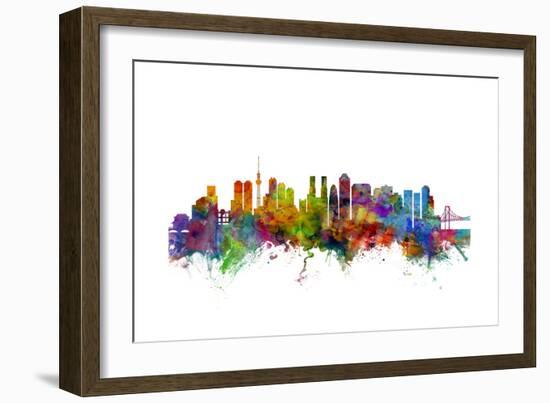 Tokyo Japan Skyline-Michael Tompsett-Framed Art Print