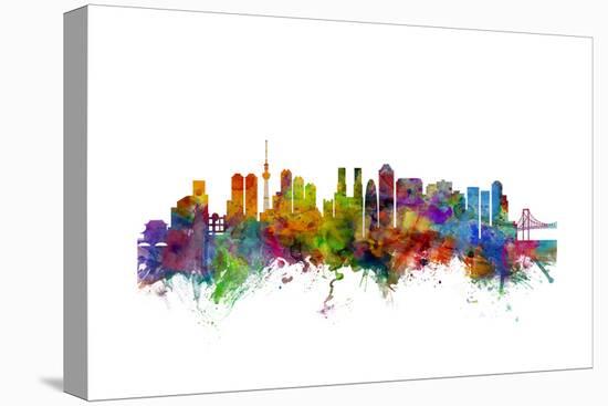 Tokyo Japan Skyline-Michael Tompsett-Stretched Canvas