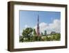 Tokyo, Japan. Tokyo Tower and the Zojo-Ji Temple in Shiba Neighborhood-Bill Bachmann-Framed Photographic Print