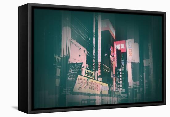Tokyo Lights-NaxArt-Framed Stretched Canvas