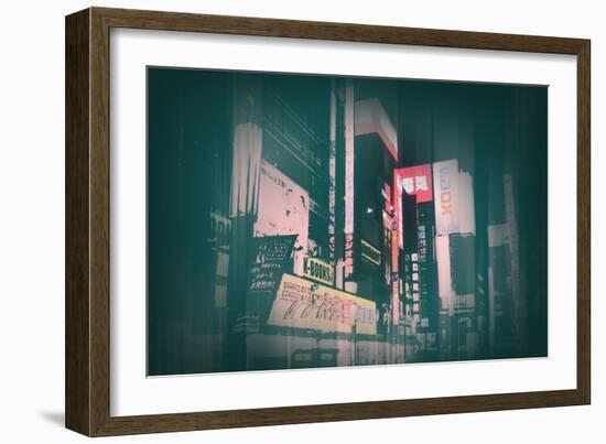 Tokyo Lights-NaxArt-Framed Art Print