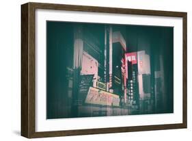 Tokyo Lights-NaxArt-Framed Art Print