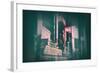 Tokyo Lights-NaxArt-Framed Art Print