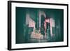 Tokyo Lights-NaxArt-Framed Art Print