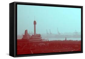 Tokyo Port-NaxArt-Framed Stretched Canvas