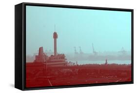 Tokyo Port-NaxArt-Framed Stretched Canvas