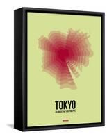 Tokyo Radiant Map 1-NaxArt-Framed Stretched Canvas