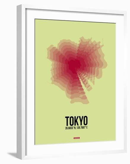 Tokyo Radiant Map 1-NaxArt-Framed Art Print