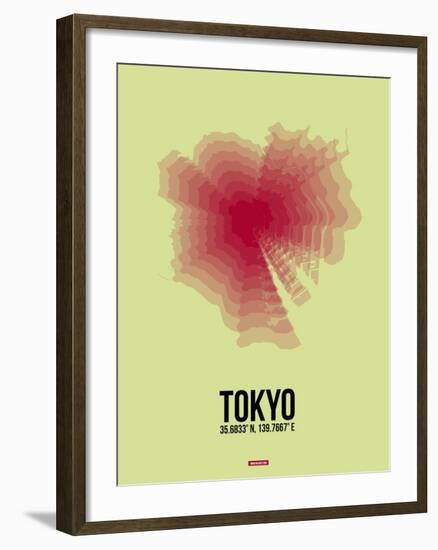 Tokyo Radiant Map 1-NaxArt-Framed Art Print