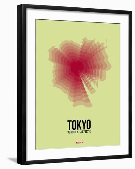 Tokyo Radiant Map 1-NaxArt-Framed Art Print