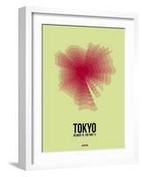 Tokyo Radiant Map 1-NaxArt-Framed Art Print