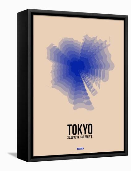 Tokyo Radiant Map 2-NaxArt-Framed Stretched Canvas