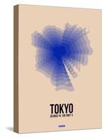 Tokyo Radiant Map 2-NaxArt-Stretched Canvas