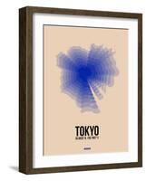 Tokyo Radiant Map 2-NaxArt-Framed Art Print