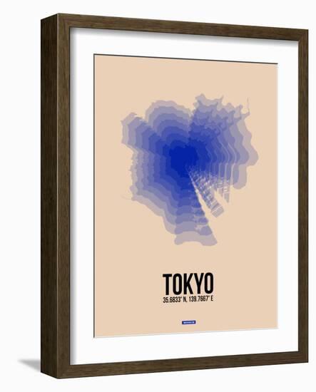 Tokyo Radiant Map 2-NaxArt-Framed Art Print