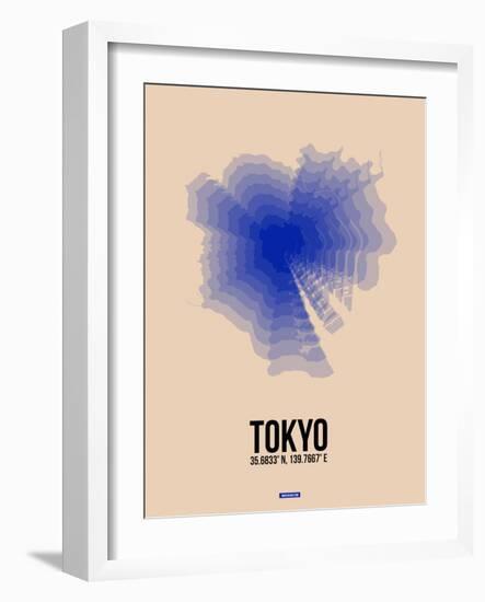 Tokyo Radiant Map 2-NaxArt-Framed Art Print